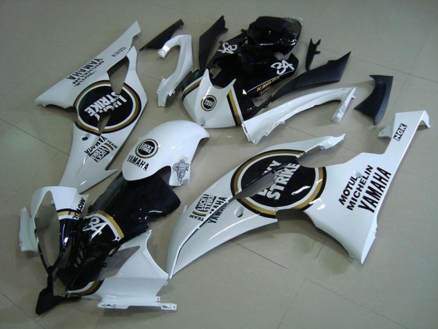 Schwarzer Lucky Strike 08-16 Yamaha YZF R6 Motorrad Verkleidung Schwarzer Lucky Strike 08-16 Yamaha YZF R6 Motorrad Verkleidung