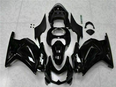 Schwarzer Ninja 08-12 Kawasaki EX250 Motorrad Verkleidung