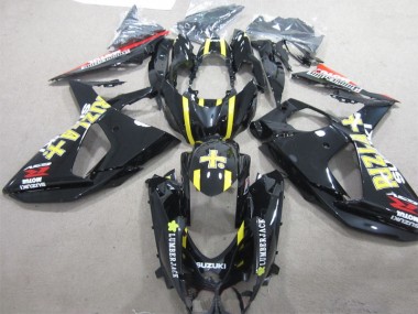 Schwarzer Rizla Holzfäller 09-16 Suzuki GSXR 1000 Motorrad Verkleidung