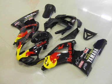 Schwarzer Rot Bull 00-01 Yamaha YZF R1 Motorrad Verkleidung