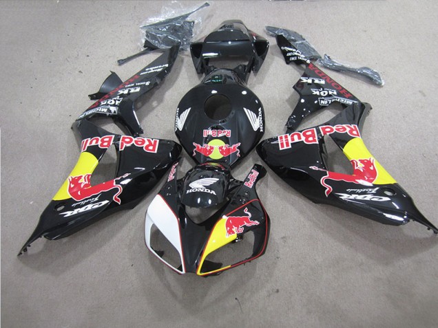 Schwarzer Rot Bull 06-07 Honda CBR1000RR Motorrad Verkleidungen Schwarzer Rot Bull 06-07 Honda CBR1000RR Motorrad Verkleidungen
