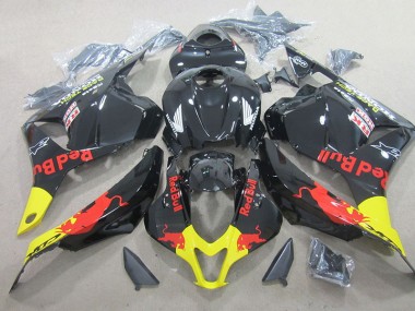 Schwarzer Rot Bull 09-12 Honda CBR600RR Motorrad Verkleidungen