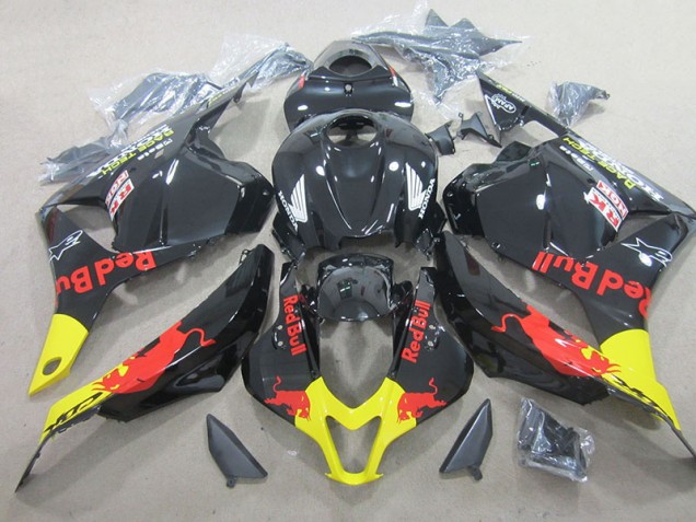 Schwarzer Rot Bull 09-12 Honda CBR600RR Motorrad Verkleidungen Schwarzer Rot Bull 09-12 Honda CBR600RR Motorrad Verkleidungen