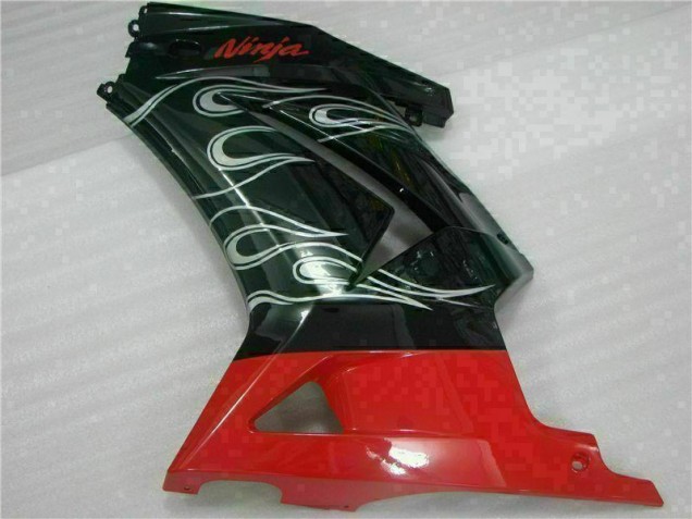 Schwarzer Roter Ninja 08-12 Kawasaki EX250 Motorrad Verkleidung Schwarzer Roter Ninja 08-12 Kawasaki EX250 Motorrad Verkleidung