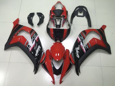 Schwarzer Roter Ninja 16-19 Kawasaki ZX10R Motorrad Verkleidung