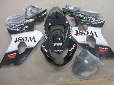 Schwarzer West Mobil 04-05 Suzuki GSXR 750 Motorrad Verkleidung