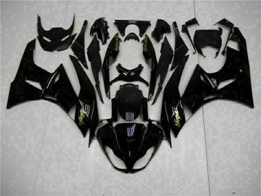 Schwarzgold Ninja 09-12 Kawasaki ZX6R Motorrad Verkleidung