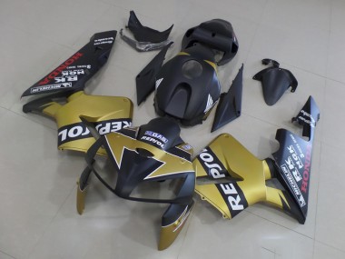 Schwarzgold Repsol 05-06 Honda CBR600RR Motorrad Verkleidung