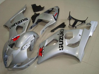 Silber 03-04 Suzuki GSXR 1000 Motorrad Vollverkleidung