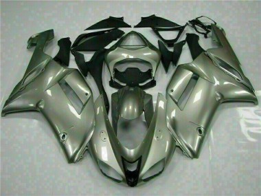 Silber 07-08 Kawasaki ZX6R Motorrad Verkleidung