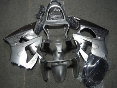 Silber Flamme 00-02 Kawasaki ZX6R Motorrad Verkleidung