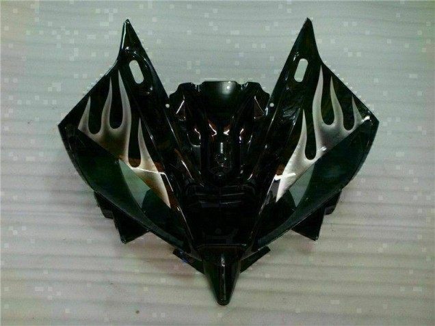 Silber Flamme Schwarz 06-07 Yamaha YZF R6 Motorrad Verkleidung Silber Flamme Schwarz 06-07 Yamaha YZF R6 Motorrad Verkleidung