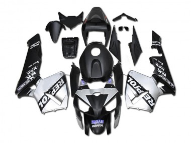 Silber Repsol Schwarz 05-06 Honda CBR600RR Motorrad Verkleidung