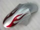 Silber Rot Flammen 05-06 Kawasaki ZX6R Motorrad Verkleidung Silber Rot Flammen 05-06 Kawasaki ZX6R Motorrad Verkleidung