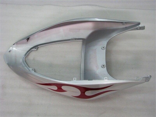 Silber Rot Flammen 05-06 Kawasaki ZX6R Motorrad Verkleidung Silber Rot Flammen 05-06 Kawasaki ZX6R Motorrad Verkleidung