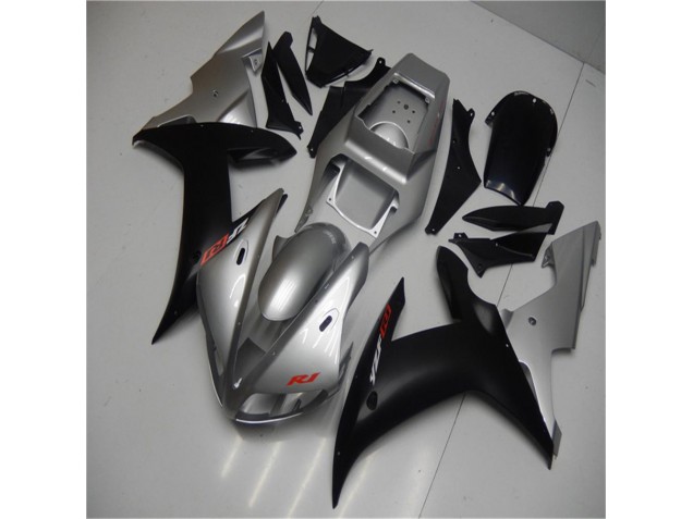 Silber Schwarz 02-03 Yamaha YZF R1 Motorrad Verkleidungen Silber Schwarz 02-03 Yamaha YZF R1 Motorrad Verkleidungen