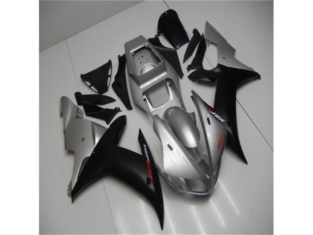 Silber Schwarz 02-03 Yamaha YZF R1 Motorrad Verkleidungen Silber Schwarz 02-03 Yamaha YZF R1 Motorrad Verkleidungen