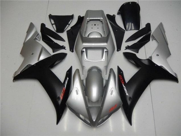 Silber Schwarz 02-03 Yamaha YZF R1 Motorrad Verkleidungen Silber Schwarz 02-03 Yamaha YZF R1 Motorrad Verkleidungen