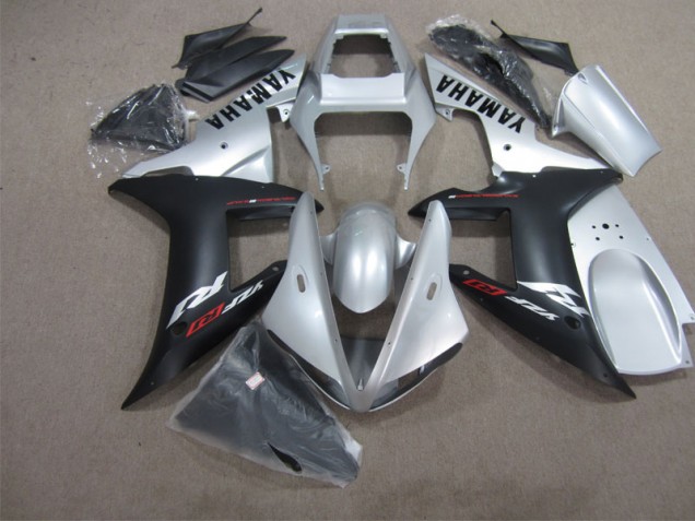 Silber Schwarz 04-06 Yamaha YZF R1 Motorrad Verkleidung Silber Schwarz 04-06 Yamaha YZF R1 Motorrad Verkleidung