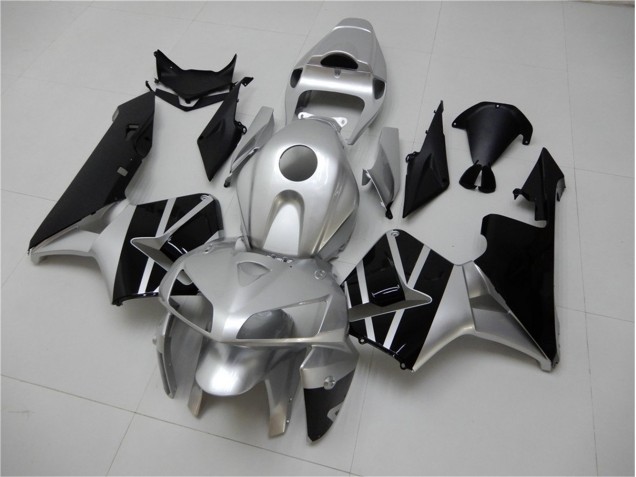 Silber Schwarz 05-06 Honda CBR600RR Motorrad Verkleidung Silber Schwarz 05-06 Honda CBR600RR Motorrad Verkleidung