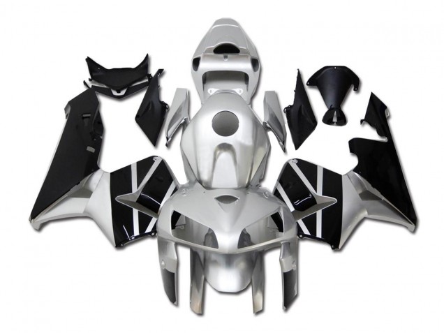 Silber Schwarz 05-06 Honda CBR600RR Motorrad Verkleidung Silber Schwarz 05-06 Honda CBR600RR Motorrad Verkleidung