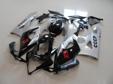 Silber Schwarz 05-06 Suzuki GSXR 1000 Motorrad Verkleidung
