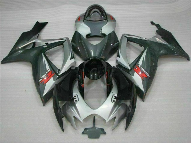 Silber Schwarz 06-07 Suzuki GSXR 600/750 Motorrad Verkleidung Silber Schwarz 06-07 Suzuki GSXR 600/750 Motorrad Verkleidung