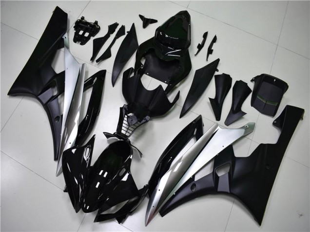 Silber Schwarz 06-07 Yamaha YZF R6 Motorrad Verkleidungen Silber Schwarz 06-07 Yamaha YZF R6 Motorrad Verkleidungen