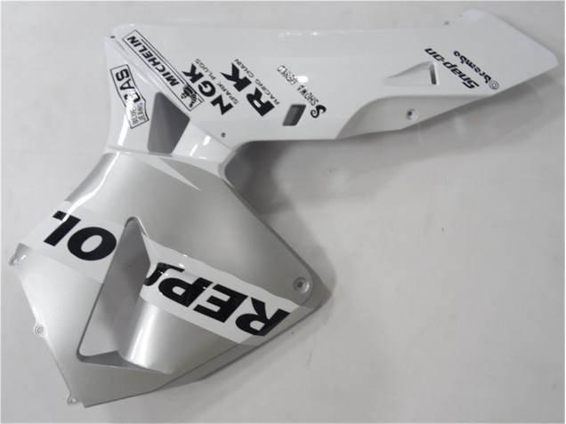 Silver Weiß Schwarz Repsol 03-04 Honda CBR600RR Motorrad Verkleidung Silver Weiß Schwarz Repsol 03-04 Honda CBR600RR Motorrad Verkleidung