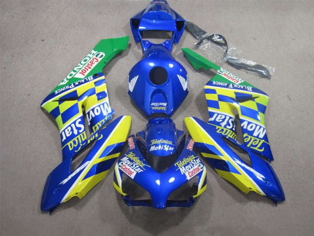 Telefunica Movistar Castrol 04-05 Honda CBR1000RR Motorrad Verkleidung Telefunica Movistar Castrol 04-05 Honda CBR1000RR Motorrad Verkleidung