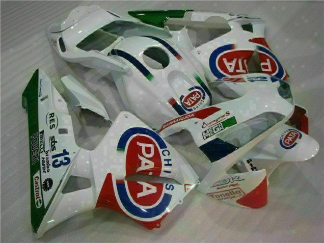 Weiß 03-04 Honda CBR600RR Motorrad Verkleidung & Plastik Weiß 03-04 Honda CBR600RR Motorrad Verkleidung & Plastik