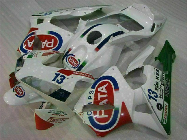 Weiß 03-04 Honda CBR600RR Motorrad Verkleidung & Plastik Weiß 03-04 Honda CBR600RR Motorrad Verkleidung & Plastik