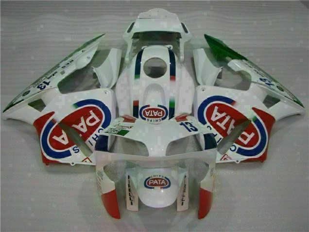 Weiß 03-04 Honda CBR600RR Motorrad Verkleidung & Plastik Weiß 03-04 Honda CBR600RR Motorrad Verkleidung & Plastik