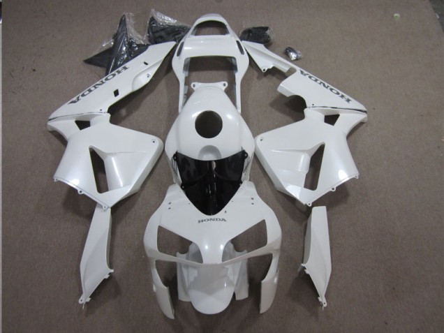 Weiß 03-04 Honda CBR600RR Motorrad Vollverkleidung & Plastik Weiß 03-04 Honda CBR600RR Motorrad Vollverkleidung & Plastik