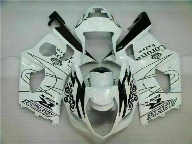 Weiß 03-04 Suzuki GSXR 1000 Motorrad Vollverkleidung