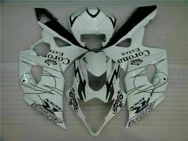 Weiß 05-06 Suzuki GSXR 1000 Motorrad Vollverkleidung