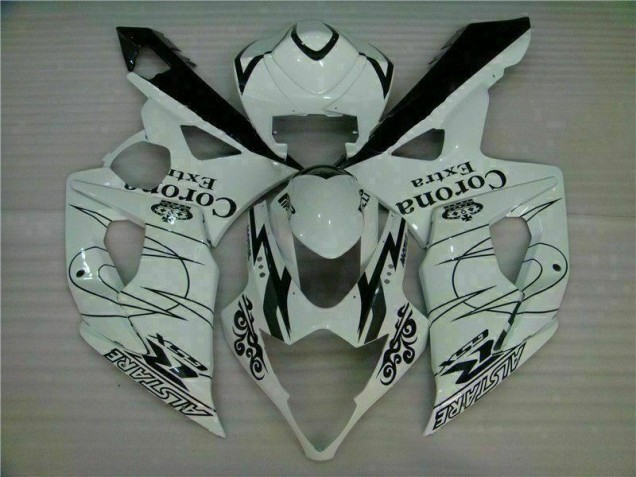 Weiß 05-06 Suzuki GSXR 1000 Motorrad Vollverkleidung Weiß 05-06 Suzuki GSXR 1000 Motorrad Vollverkleidung