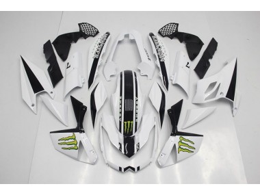 Weiß 07-09 Kawasaki Z1000 Motorrad Verkleidungen