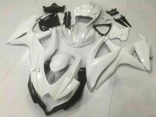 Weiß 08-10 Suzuki GSXR 600/750 Motorrad Vollverkleidung Weiß 08-10 Suzuki GSXR 600/750 Motorrad Vollverkleidung
