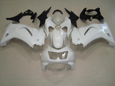 Weiß 08-12 Kawasaki ZX250R Motorrad Verkleidungen