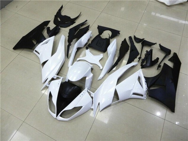 Weiß 09-12 Kawasaki ZX6R Motorrad Verkleidung Weiß 09-12 Kawasaki ZX6R Motorrad Verkleidung