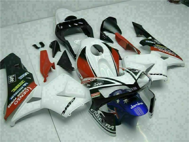 Weiß Blau 03-04 Honda CBR600RR Motorrad Verkleidung Weiß Blau 03-04 Honda CBR600RR Motorrad Verkleidung
