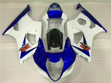 Weiß Blau 03-04 Suzuki GSXR 1000 Motorrad Verkleidung