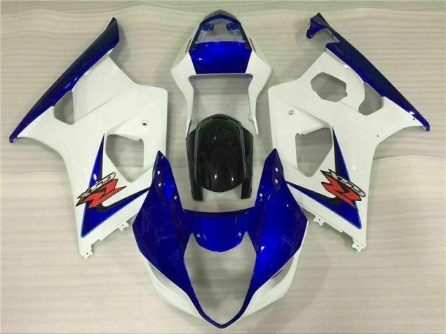Weiß Blau 03-04 Suzuki GSXR 1000 Motorrad Verkleidung Weiß Blau 03-04 Suzuki GSXR 1000 Motorrad Verkleidung