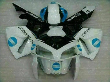 Weiß Blau 05-06 Honda CBR600RR Motorrad Verkleidung