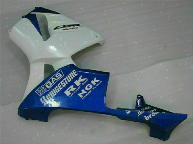 Weiß Blau 05-06 Honda CBR600RR Motorrad Verkleidungen Weiß Blau 05-06 Honda CBR600RR Motorrad Verkleidungen