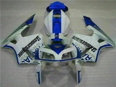 Weiß Blau 05-06 Honda CBR600RR Motorrad Vollverkleidung