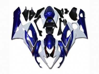 Weiß Blau 05-06 Suzuki GSXR 1000 Motorrad Vollverkleidung
