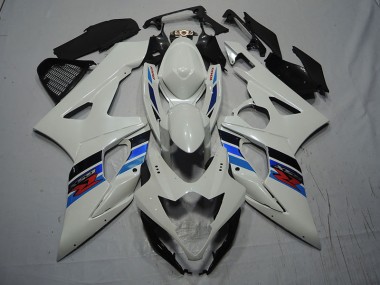 Weiß Blau 07-08 Suzuki GSXR 1000 Motorrad Verkleidungen