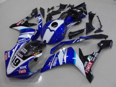 Weiß Blau 07-08 Yamaha YZF R1 Motorrad Verkleidung